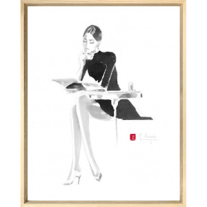 En terrasse - Tableau de Hossein Borojeni En terrasse - Tableau de Hossein Borojeni