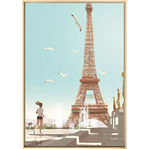 Footing matinal - Art frame by M. Forichon