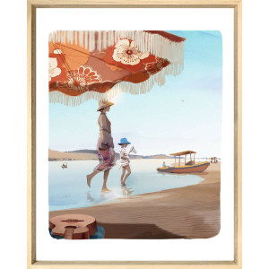 Le banc d'Arguin - Tableau de Sophie Griotto Le banc d'Arguin - Tableau de Sophie Griotto