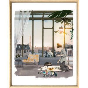 L'artiste - Tableau de Sophie Griotto L'artiste - Tableau de Sophie Griotto