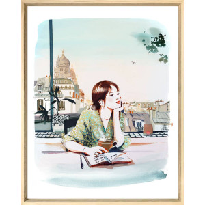 La songeuse - Tableau de Sophie Griotto La songeuse - Tableau de Sophie Griotto