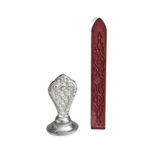 Sceau en étain Mariage et cire