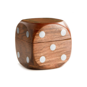 Boîte à dés en bois Boîte à dés en bois