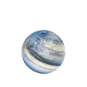 Lampe Planète - Sable et Océan 18 cm - allumée