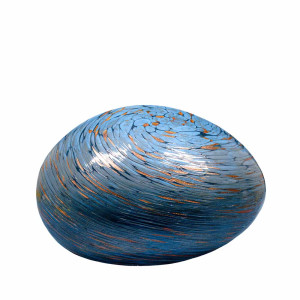 Lampe Galet - Turquoise Antique - éteinte